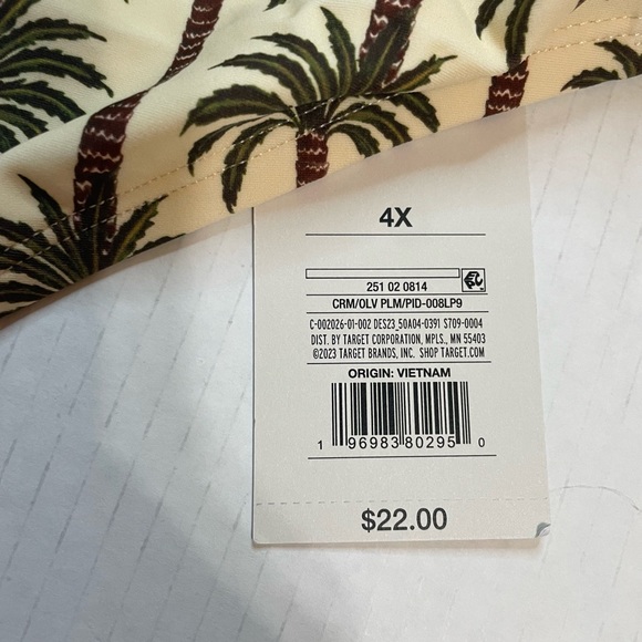 Women’s Augabendita Low Rise Extra Cheeky Bikini Bottoms Palm Trees - Picture 4 of 7